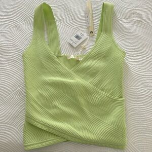 Jonathan Simkhai pear wrap crop top